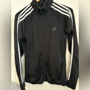 ADIDAS climalite womens small black zip jacket